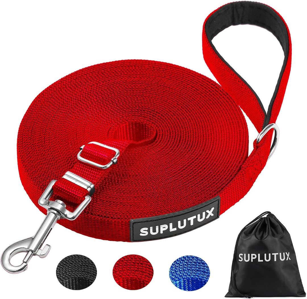 Long Leash for Dog Training - 30ft Adjustable Obedience Recall Dog Training Leash for Large Medium Small Dogs with Storage Pouch