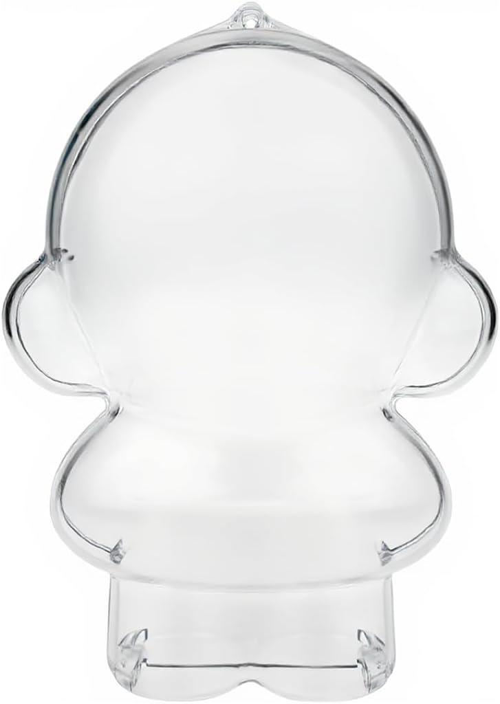 Protective Case for SKULLPANDA Winter Symphony, Clear Display Storage Case Acrylic Cover with Silicone Strap for SKULLPANDA Winter Symphony Series Plush (Doll is not Included)