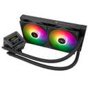 Thermalright FW 240 SE ARGB Black-AIO CPU Liquid Cooler,IPS LCD Screen with 320 * 240 Resolution,for AM4/AM5,Intel LGA1700/1851,2-inch Magnet-Absorbent LCD Screen for Images-Black,PC CPU Water Cooler