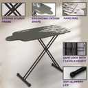 Extra Large Ironing Board with Large Hang Rail in 53" L x 20" W