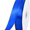 TONIFUL 1 Inch x 100 yds Royal Blue Satin Ribbon, Thin Solid Color Satin Ribbon for Gift Wrapping, Crafts, Hair Bows Making, Wedding Party Decoration, Invitation Cards, Floral Bouquets, Christmas (1 in x 100 yds)