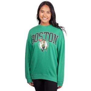 Ultra Game Womens Nba Official Extra Soft Fleece Distressed Oversized Pullover Sweatshirt (Large, Team Color)
