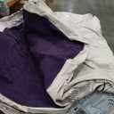 CHILLSUN Air Mattress Full with Built in Pump, 18" Raised Comfort Blow up Mattress, Inflatable Mattress colchon inflable, Upgraded Flocked Top Air Bed with Storage Bag for Home, Camping & Guests (Purple)