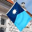 XIFAN New Minnesota State Flag 3x5 ft, New MN Flags for Outside with Durable Polyester/Vibrant Print/Brass Grommets for Indoor Outdoor Decoration