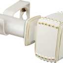 Rod Desyne Bennett 1" Single Curtain Rod, 66-120 inch, White