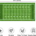 Green Rug 2x4 Small Area Rugs,Football Field American Sports Green Lawn Sport Game Team Competition,Ultra-Thin Soft Throw Carpet Washable Kitchen Rugs Non Slip Indoor Door Mat for Bedroom Bathroom