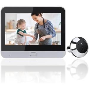 Digital Door Peephole, Digital LCD Security Camera 1080P with 4.3 inch Monitor, 120 Degree Peephole Viewer, IR NightVision, Motion Detection, Type C
