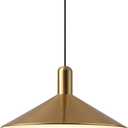KCO Lighting Mid Century Modern Dome Pendant Light Large Farmhouse Island Lighting Gold Barn Pendant Lights Brass Kitchen Hanging Lights