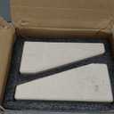 Koville Marble Bookends for Shelves, 9Lbs Large Bookends for Heavy Books, Non-Slip Heavy Duty Book Stopper for CD/Movies, Aesthetic Decorative Bookends for Shelves Table Home Decor(Beige)