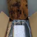 Tv Tray Table, 8-Level Adjustable Height Couch Side Table90 Tilt Angle Adjustments C-Shaped End Table, with Phone & Tablet Slot Sofa Computer Desk for Couch, Sofa, Bed, Chair, Living Room (Brown)