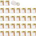 Encheng 1.5 oz Clear Hexagon Jars,Small Glass Honey Jars With Lids(golden),Mason Jars For Herbs,Foods,Jams, Liquid,Party Favor,Mini Spice Jars For Storage 30 Pack