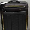 Softside Carry On Luggage 20 Inch Expandable Carry On Luggage 22x14x9 Airline Approved with Spinner Wheels & TSA Lock, Waterproof Large Capacity Suitcase Travel Bag for Men and Women (Black)