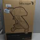 Baby Jogger City Mini GT3 All Terrain Baby Stroller with Forever Air Rubber Tires, All Wheel Suspension, Lightweight Stroller with Magnetic Buckle, No-Rethread Harness, and Foot Brake, Rich Black