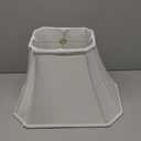 Royal Designs, Inc. Rectangle Cut Designer Bell Shade, Spider Fitter, White, 6.5 x 12 x 10, DSO-68-12WH