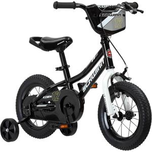 Schwinn Elm and Koen Bike or Balance Bike, 12-20 Inch Bike for Kids Ages 2-13, Black, Blue, Red, Teal, Pink or Purple, SmartStart Ergonomic Design, Adjustable Seat Grows with Child, Training Bicycle (Number Plate/12-Inch Wheels)