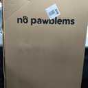 No Pawblems 55.1" Extra Tall Pet Gate for Cat/Dog, 29.9-44.4" Wide Auto Close Tall Cat Gate, NO Drilling Pressure Mounted for Doorways/Hallways, 1.37" Narrow Bar Spacing, Black