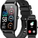 Jugeman Smart Watch for Men Women, 1.57" Smartwatch (Answer/Make Call), 2026 New Fitness Tracker with 110+Sport Modes, Heart Rate/Sleep Monitor, IP68 Waterproof, Smartwatches for Android iOS Black