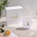 UNIQOOO White Arch Wedding Table Numbers with Stands 1-15, Gold Foil Printed 5x7 Double sided Acrylic Signs and Holders, Perfect for Centerpiece, Reception, Decoration, Party, Anniversary, Event