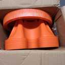 Vertical Strawberry Planter 5 Tier Stackable Tower Herb Planters Stacking Outdoor Garden Planters Pot With Tools Mover For Growing Flowers, Vegetables and Succulents (Brick Red)