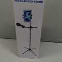 Mic Stand, Microphone Stand Floor Boom Mic Stand with Tablet Phone Holder Height Adjustable Four-legged Stand Gooseneck Boom Arm with 2 Mic Clips for Singing Stage Performance Party