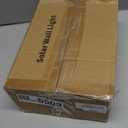 Solar Motion Sensor Lights, 2 Pack Solar Lights Outdoor with 2 Modes & Waterproof, Dusk to Dawn Glass LED Wall Lights for Entryway Exterior Front Porch Patio Fence Security Lamp