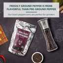 Soeos Black Peppercorns, 32oz (Pack of 1), Non-GMO, Kosher, Packed to Keep Peppers Fresh, Peppercorn for Grinder Refill, Whole Peppercorns (EXP 04/08/26)