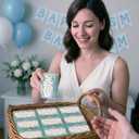 50 Pack Eucalyptus Wedding Favors Bulk Mint Floss Picks with Travel Handy Cases, Bridal Shower & Baby Shower Gifts for Guests, Sage Green Birthday Party Favors