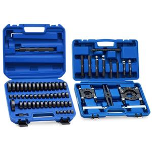 Orion Motor Tech 2 in 1 Bushing Driver Tool & Bearing Press Kit, Complete Bushing & Bearing Service Kit with 2" and 3" Jaws, 5 Ton Capacity Bearing Separator, Heavy Duty Wheel Bearing Puller Tool Set