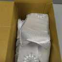 Christmas Tree Topper Bow - Bow: 11" sq. - Tails: 3 Yards Long Each - Silver Snowflake