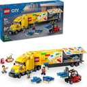 LEGO City Yellow Delivery Truck Toy - Semi Truck Building Toy for Boys & Girls, Ages 8+ Years - Gift for Birthdays - Pretend Play W/ 3 Minifigures - 60440