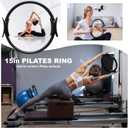 Nuplot Pilates Equipment, Pilates Kit for Home Workouts, Pilates Essentials Kit for Women, Home Pilates Kit with Pilates Ring and Ball Set, Booty Bands, Figure 8 Resistance Band, Yoga Band, 15"