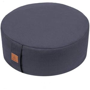 Zafu Buckwheat Meditation Cushion,D=13"/16" H=5.5",Round Zabuton Meditation Pillow,Yoga Bolster Kneeling Pillow Premium Yoga Pillow for Sitting on Floor Zippered Cotton Cover