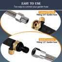High Pressure Washer Hose Nozzle, Jet Nozzle Power Washer for Garden Hose, 2026 Upgraded Power Washer Tools with 2 Different Nozzles and Hose Quick Connectors