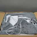 Heated Blanket Electric Throw Blanket with 5 Heat Settings, 10H Auto-Off, 50"x60" Soft Wave Fleece for Couch, Bed & Office, ETL Certified
