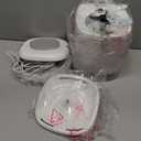 Romiromi 7L 2-in-1 Automatic Cat Feeder with Camera and Water Fountain Dispenser 1080P HD Video 2.4G&5G WiFi Timed Auto Feeder with APP Control,Multiple Cats, Detachable for Easy Clean-White