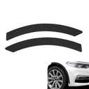 Zosgrew 2PCS Car Wheel Tire Eyebrow Strips, Silicone Anti Fender Potector, Universal Fender Flare Arch Lip Trim Strips, Self Adhesive Body Edge Protector, for Most Cars (Black)