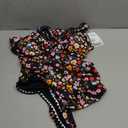 B2prity One Piece Swimsuit for Women Tummy Control Ruched Bathing Suit Push Up Tie Back Swimwear Shell Stitched (X-Large, Colorful Floral)