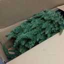 6ft Pre-Lit Artificial Pencil Green Christmas Tree with Warm White 300 LED Lights, Hinged Realistic Slim Xmas Tree w/Sturdy Metal Stand, 850 Tips for Home, Office, Party Decoration Indoor