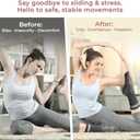 Pilates, Yoga Socks with Non Slip Grips for Women, Crew Grip Sock for Barre Shoes, Pilates Outfit Pack of 4 (6-10, Black)