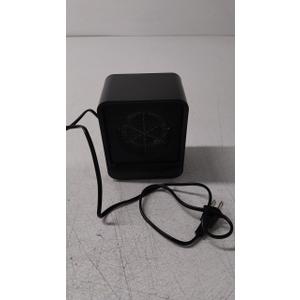 Electric Space Heater, Small Heater for Indoor Use, 500 Watts High Output & 2 Speeds, Mini Personal Heater for Office Desk Camping, Black (Black)