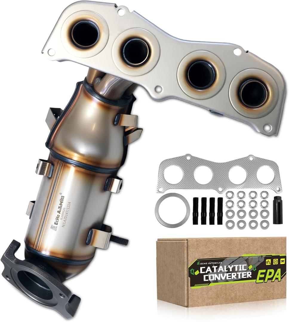 Front Catalytic Converter Compatible with Toyota Camry/Solara 2002 2003 2004 2005 2006 2.4L L4, Catalytic Convertor EPA Compliant 16384
