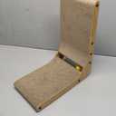 FUKUMARU Cat Scratcher, 18.7 Inch L Shape Cat Scratch Pad Wall Mounted, Cat Scratching Cardboard with Ball Toy for Indoor Cats