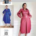 Know Me ME2140Y5 Misses' Corset Style Shirtdress Sewing Pattern Packet by Keechii B Style, Design Code ME2140, Sizes 18-20-22-24-26