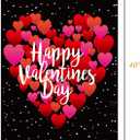 4 x Valentine's Day Flag,28x40 Inch Valentine's Heart Garden Flag Valentine Flags for Your Valentine's Day Decoration (Red)