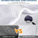 Hylaea Athletic Running Socks Cushion Padded Moisture Wicking Low Cut (White, S)