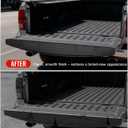 3PCS Combined Tailgate Spoiler Molding Cap for 2021-2024 F-150 & F150 Lightning without Flex Step Tailgate, Rear Tail Gate Center Top Cover Protector Trim for Ford F-150 2021-2024 Accessories