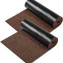 Nuanchu 1 Roll Large Semi Finished Outdoor Mat 16 x 79 Inch Narrow Door Mat Non Slip Boot Rugs Waterproof Carpet Roll for Bathroom Entryway Indoor Outdoor (Coffee)