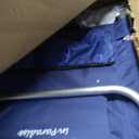 Tommy Bahama 5-Position Classic Lay Flat Folding Backpack Beach Chair, Polyester, Navy, 23" X 25.25" X 31.5"