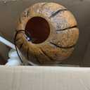 Haunted Hill Farm Lunging Pumpkin Carver Zombie Girl by Tekky, Motion-Activated Talking Halloween Animatronic for Indoor or Covered Outdoor Creepy Halloween Decorations, Plug-in or Battery Operated