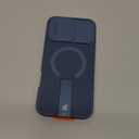 SURITCH for iPhone 16 Pro Max Case with Magnetic Camera Slide Cover and Adjustable Kickstand, Compatible with MagSafe, Shockproof Bumper Case Slim Protective Cover 6.9 Inch, Blue